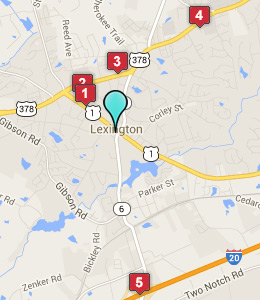 Map of Lexington, SC hotels