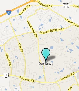 Map of Oak Grove, SC hotels