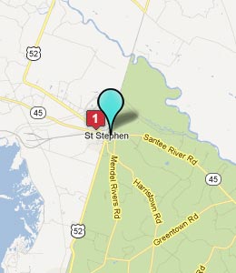 Map of St Stephen, SC hotels