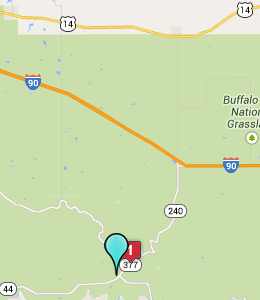 Map of Interior, SD hotels
