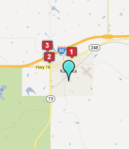 Map of Kadoka, SD hotels