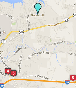 Map of Green Hill, TN hotels