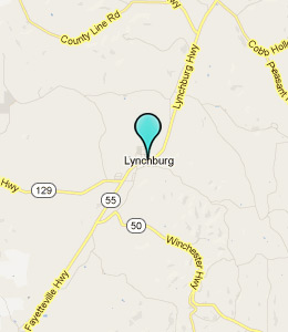 Map of Lynchburg, TN hotels
