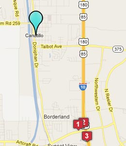 Map of Canutillo, TX hotels