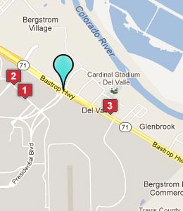 Map of Del Valle, TX hotels