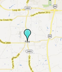 Map of Flint, TX hotels