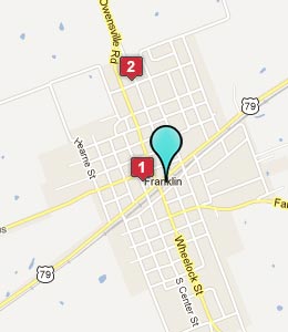 Map of Franklin, TX hotels