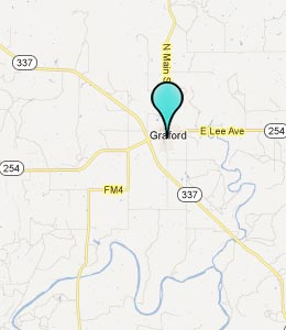 Map of Graford, TX hotels