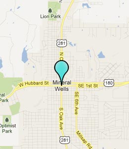 Map of Mineral Wells, TX hotels
