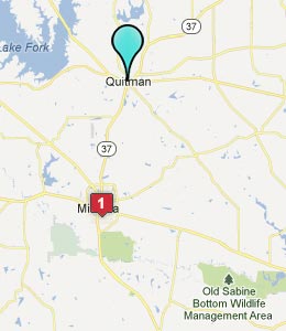 Map of Quitman, TX hotels