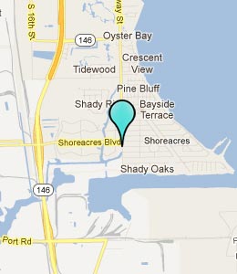 Map of Shoreacres, TX hotels