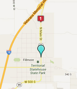 Map of Fillmore, UT hotels