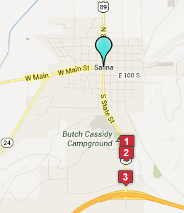 Map of Salina, UT hotels