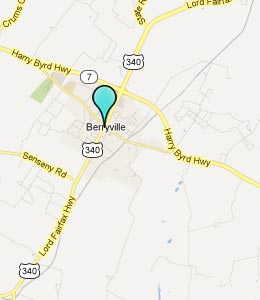 Map of Berryville, VA hotels