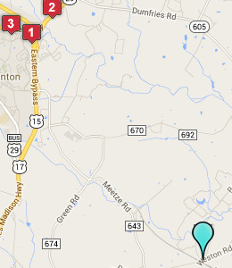 Map of Casanova, VA hotels