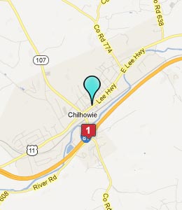 Map of Chilhowie, VA hotels