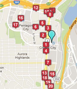 Map of Crystal City, VA hotels