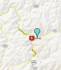 Map of Grundy, VA hotels