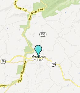 Map of Meadows of Dan, VA hotels