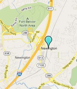 Map of Newington, VA hotels