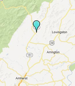 Map of Roseland, VA hotels