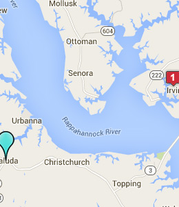 Map of Saluda, VA hotels
