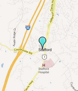 Map of Stafford, VA hotels
