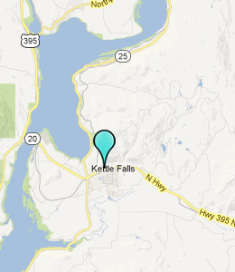 Map of Kettle Falls, WA hotels