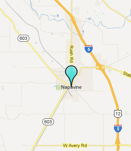Map of Napavine, WA hotels