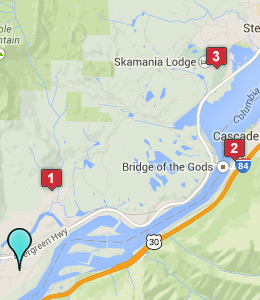 Map of North Bonneville, WA hotels
