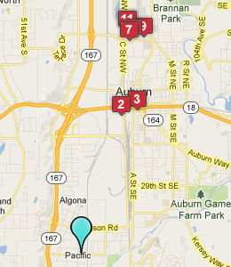 Map of Pacific, WA hotels