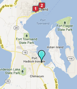 Map of Port Hadlock, WA hotels