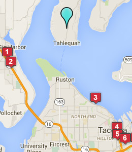Map of Vashon, WA hotels