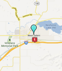Map of West Salem, IN hotels