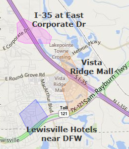 Lewisville Hotels near Vista Ridge - Map Lewisville Tx Hotels