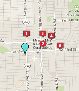 Coral Gables FL Hotels amp Motels - Map Coral Gables Fl Hotels 