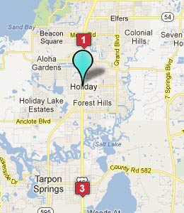 Holiday FL Hotels amp Motels See - Map Holiday Fl Hotels 