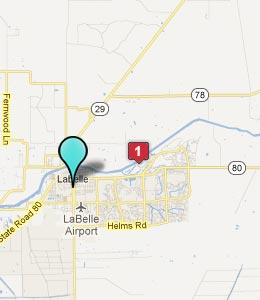La Belle FL Hotels amp Motels - Map La Belle Fl Hotels
